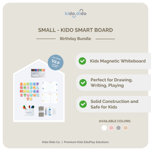 Load image into Gallery viewer, [SMALL] The New Magnetic Kido Smart Board V2.0 - Birthday Bundle
