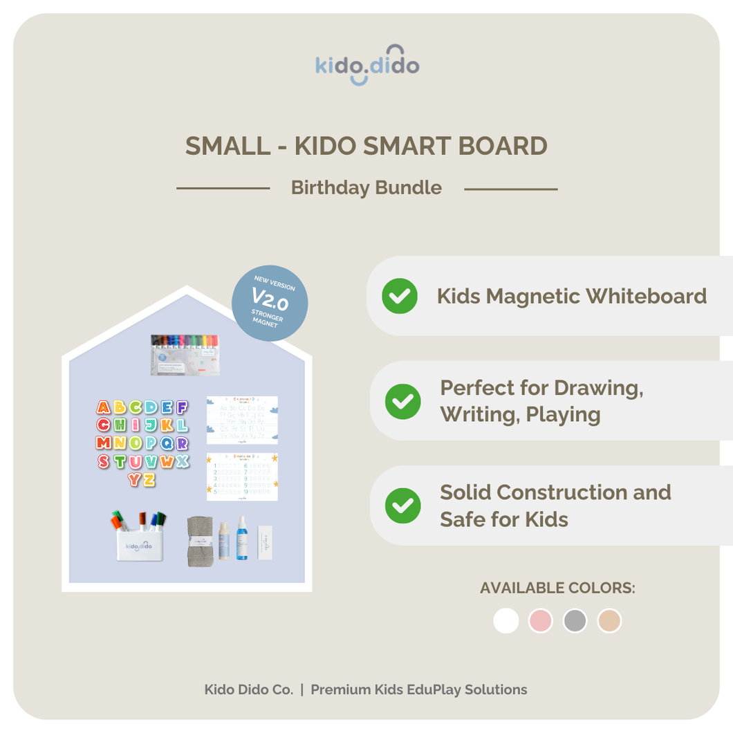 [SMALL] The New Magnetic Kido Smart Board V2.0 - Birthday Bundle