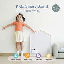 Load image into Gallery viewer, [SMALL] White - Magnetic Kido Smart Board by Kido Dido
