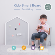 Load image into Gallery viewer, [SMALL] Grey - Magnetic Kido Smart Board by Kido Dido
