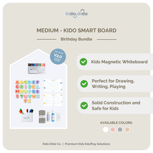 [MEDIUM] The New Magnetic Kido Smart Board V2.0 - Birthday Bundle