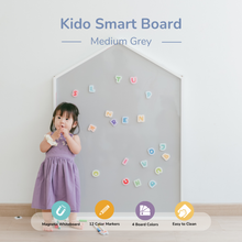 Load image into Gallery viewer, [PO 30 Days] [MEDIUM] Grey - Magnetic Kido Smart Board by Kido Dido
