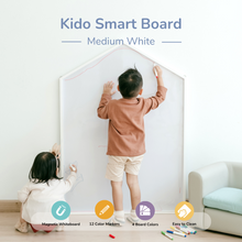 Load image into Gallery viewer, [PO 30 Days] [MEDIUM] White - Magnetic Kido Smart Board by Kido Dido
