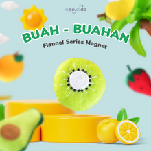 Load image into Gallery viewer, [FLANNEL SERIES MAGNET] - Buah-buahan by Kido Dido
