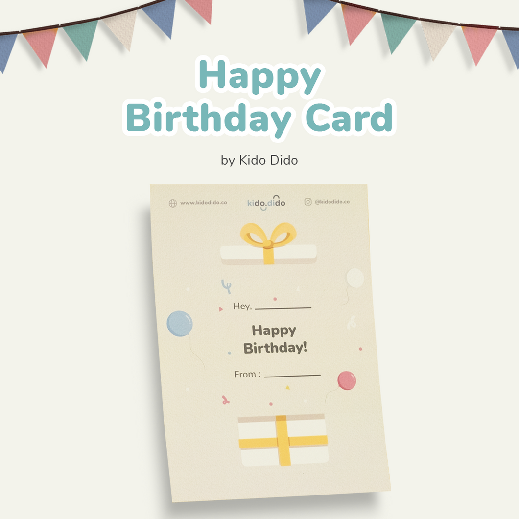 Happy Birthday Card by Kido Dido