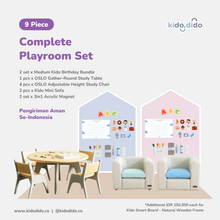 Load image into Gallery viewer, 9 Pieces - Complete Playroom Set by Kido Dido
