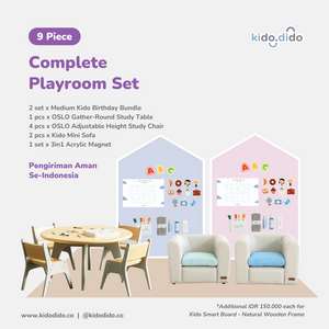 9 Pieces - Complete Playroom Set by Kido Dido