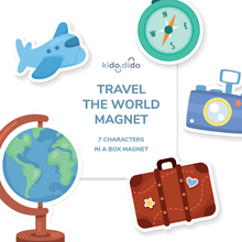 Load image into Gallery viewer, Travel the World Series Magnet by Kido Dido
