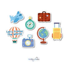 Load image into Gallery viewer, Travel the World Series Magnet by Kido Dido
