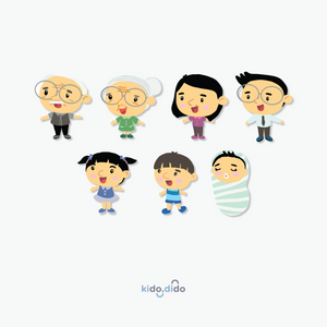 Family Series Magnets by Kido Dido