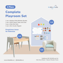 Load image into Gallery viewer, 4 Pieces - Complete Playroom Set by Kido Dido
