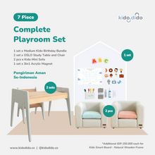 Load image into Gallery viewer, 7 Pieces - Complete Playroom Set by Kido Dido
