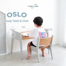 Load image into Gallery viewer, [The Olsen Bundle] OSLO Study Table &amp; Chair and Medium Magnetic Kido Smart Board
