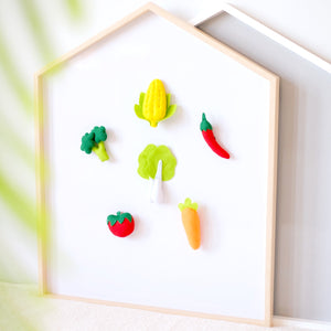 [FLANNEL SERIES MAGNET]- Sayur-sayuran by Kido Dido