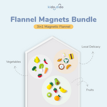 Load image into Gallery viewer, 3in1 - Flannel Magnet Bundle by Kido Dido
